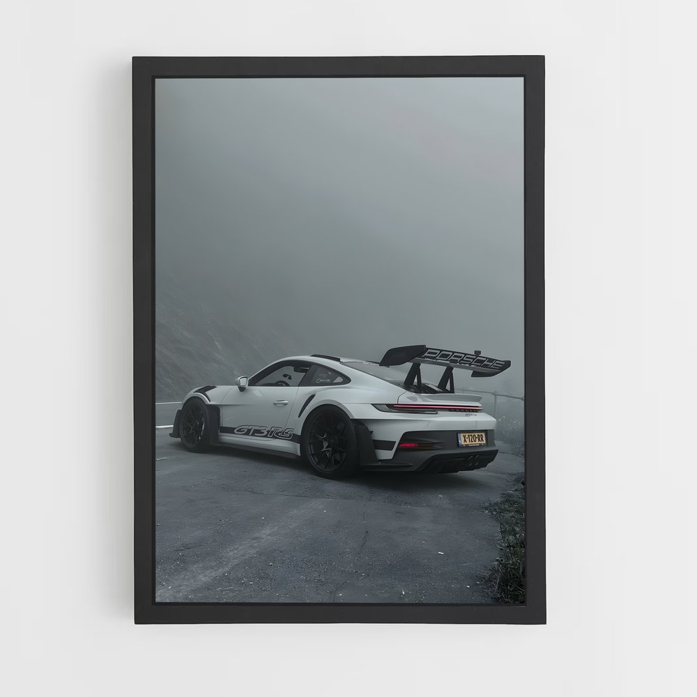 Poster Performance Blanche – affiche Porsche (vue 2)
